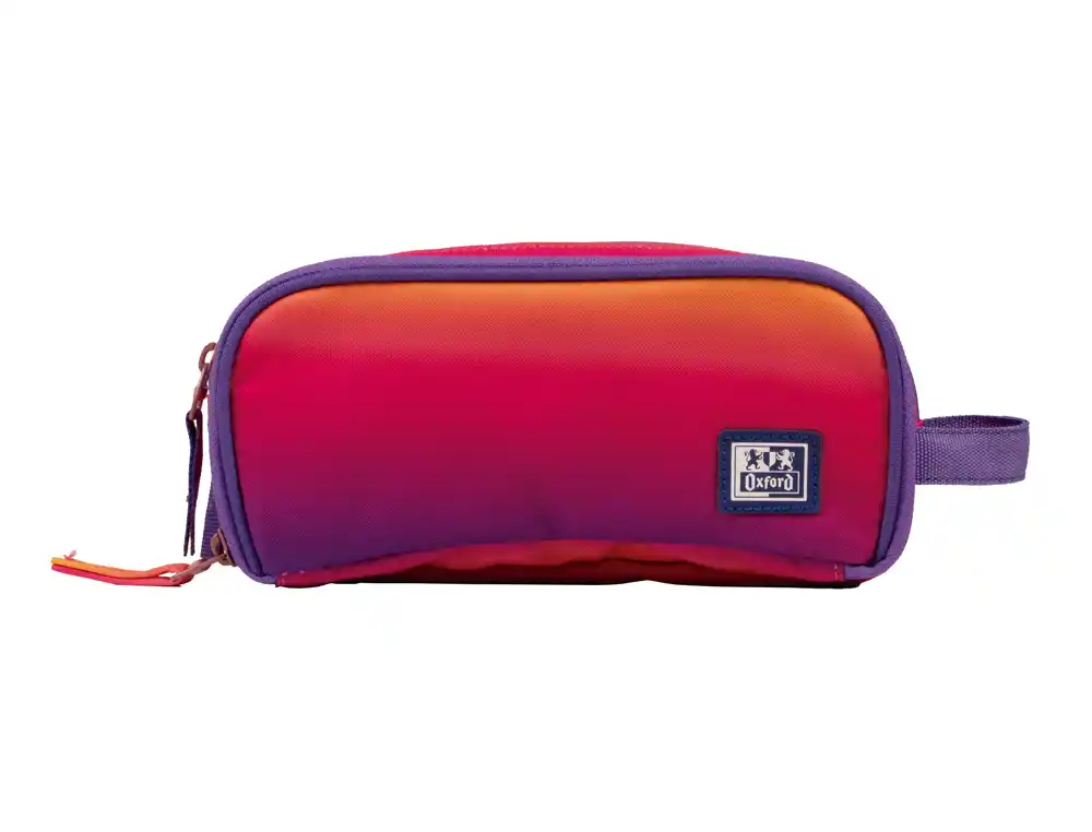 [174030] Estuche portatodo oxford kangoo gradient sunset tres cremalleras 80x100x220 mm
