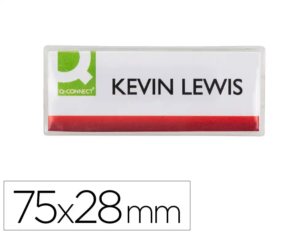 [173976] Identificador q-connect kf14139 con clip magnetico apertura superior 75x28 mm