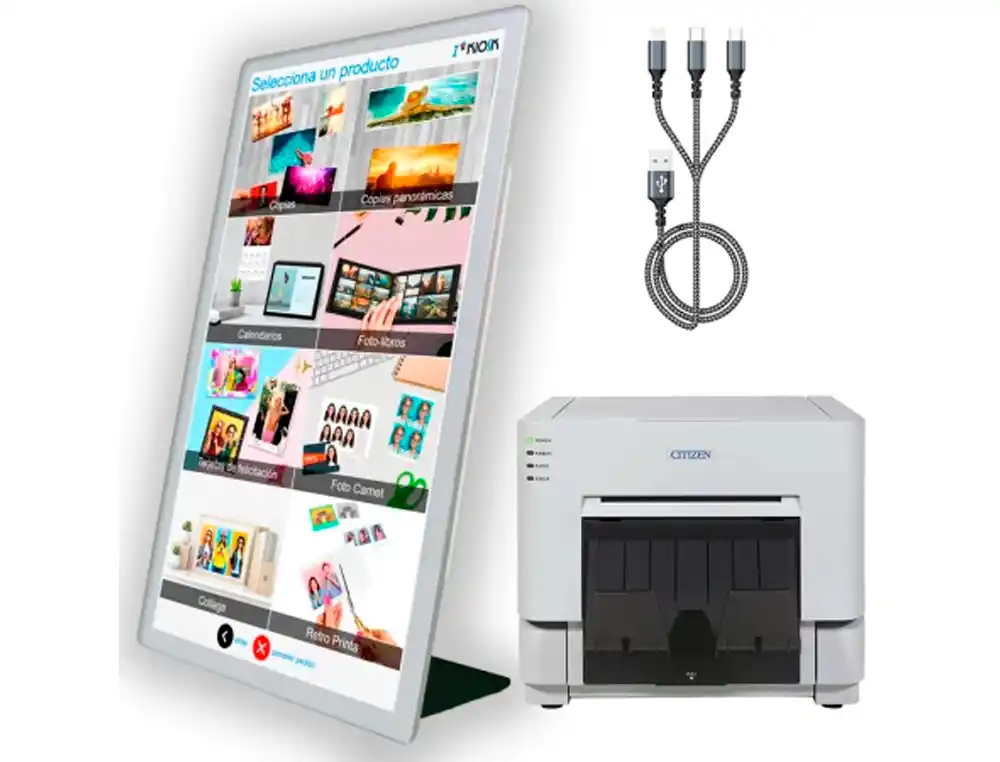 [173862] Kiosko fotografico creative all in one 24\" + software i kiosk creative + impresora fotografica citizen cy-02