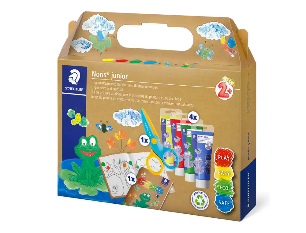 [173801] Set de dibujo staedtler noris junior mixto pintura dedos actividades infantiles 6 piezas