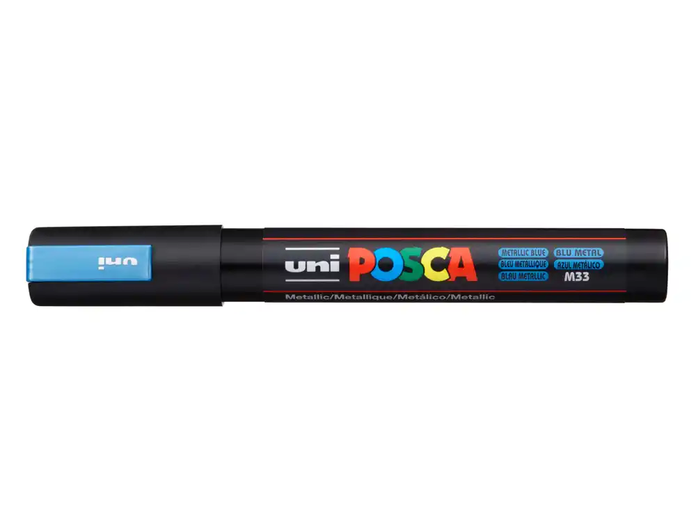 [173700] Rotulador uni posca pc-5m marcador de pintura punta conica 1,8-2,5 mm azul metalico