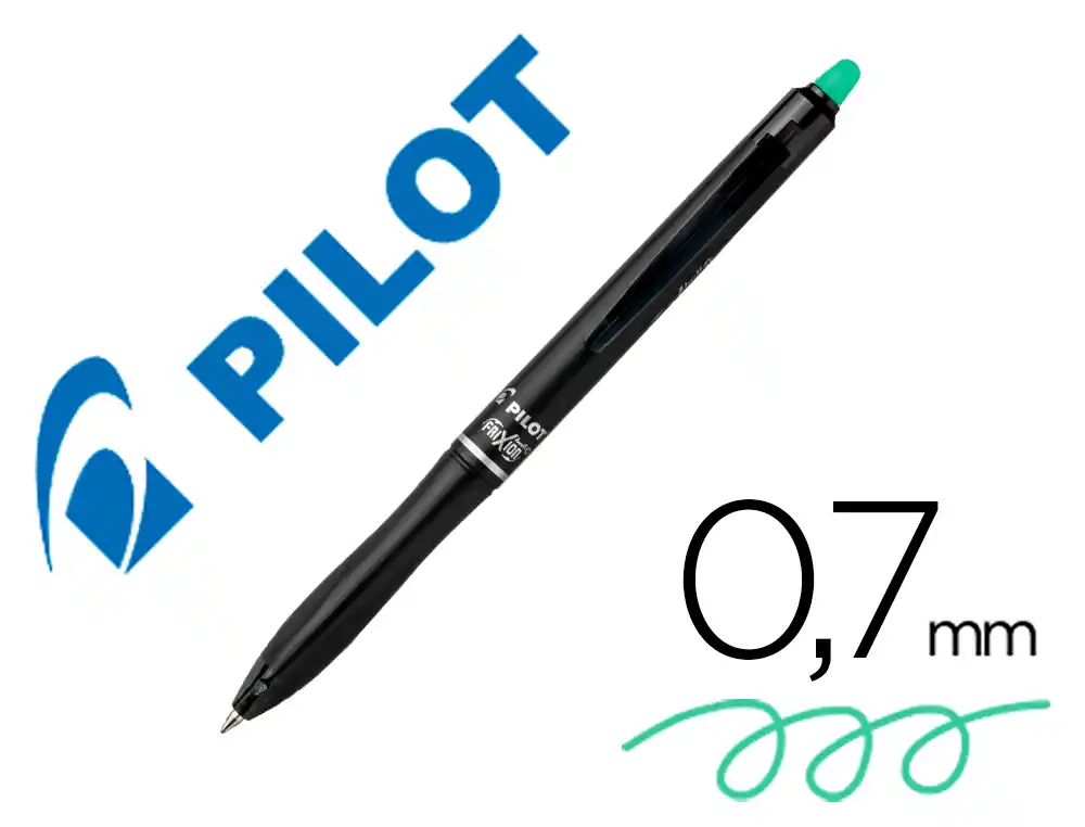 [173587] Boligrafo pilot frixion ball plus borrable 0,7 mm punta media verde