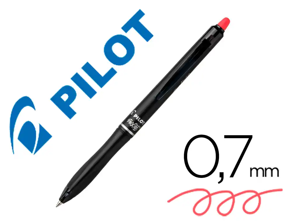 [173586] Boligrafo pilot frixion ball plus borrable 0,7 mm punta media rojo