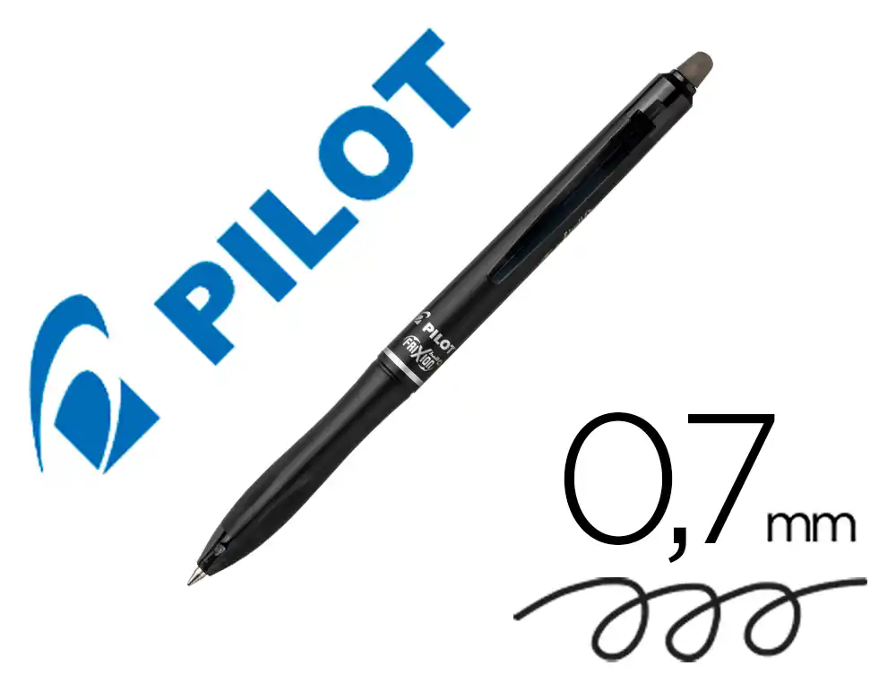 [173584] Boligrafo pilot frixion ball plus borrable 0,7 mm punta media negro