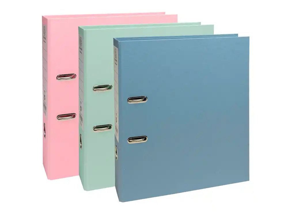 [173551] Archivador de palanca exacompta autentik carton reciclado din a4+ lomo 80 mm colores surtidos