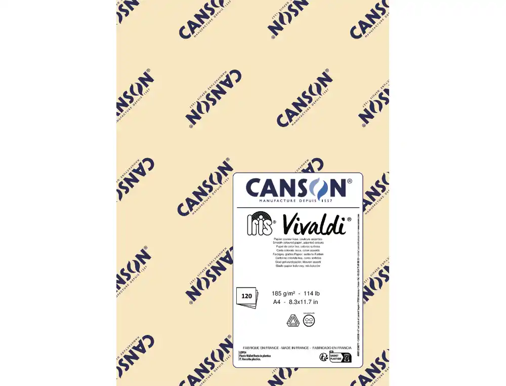 [173467] Cartulina guarro din a4 colores pastel 185 gr paquete de 120 hojas colores surtidos