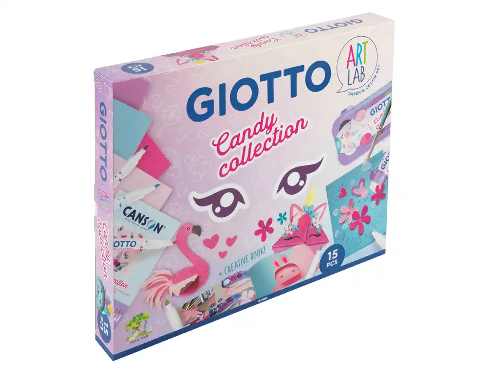 [173461] Set creativo giotto art lab candy collection 15 piezas
