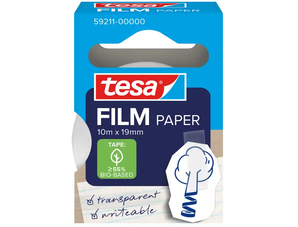 [173403] Cinta adhesiva tesa papel transparente 10 m x 19 mm