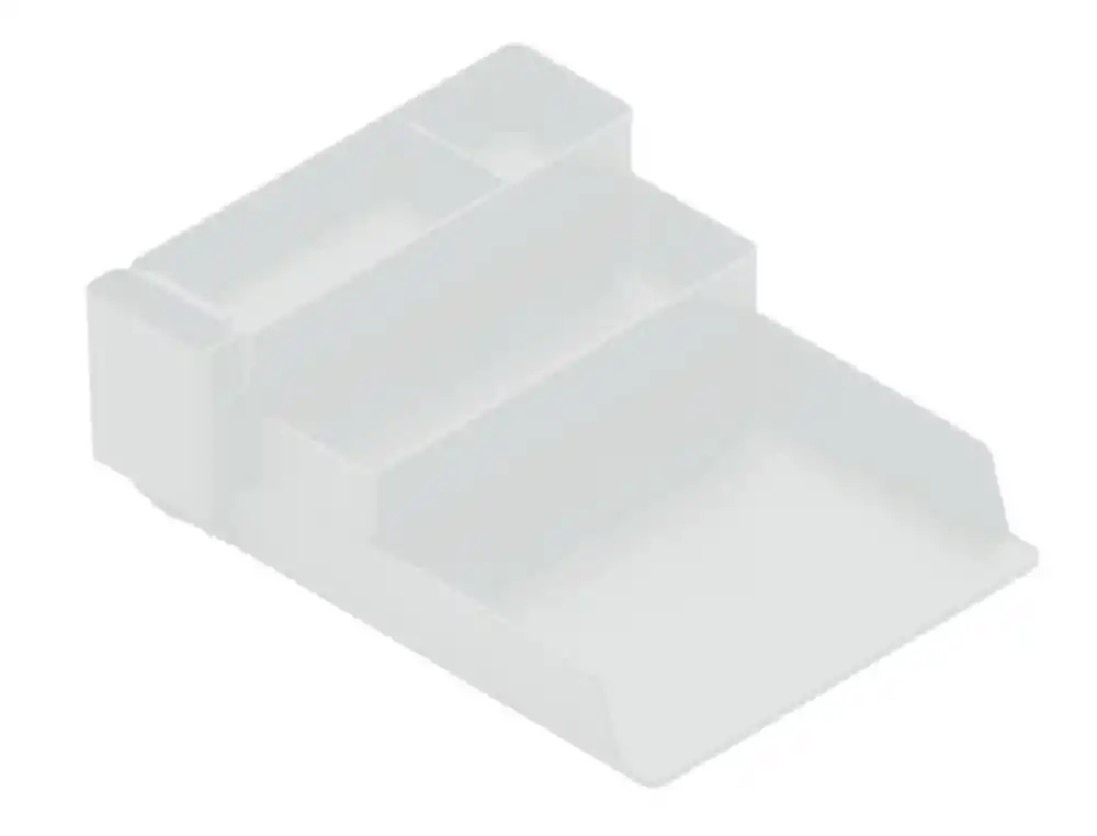[173144] Bandeja sobremesa plastico q-connect organizador de escritorio con 4 departamentos transparente