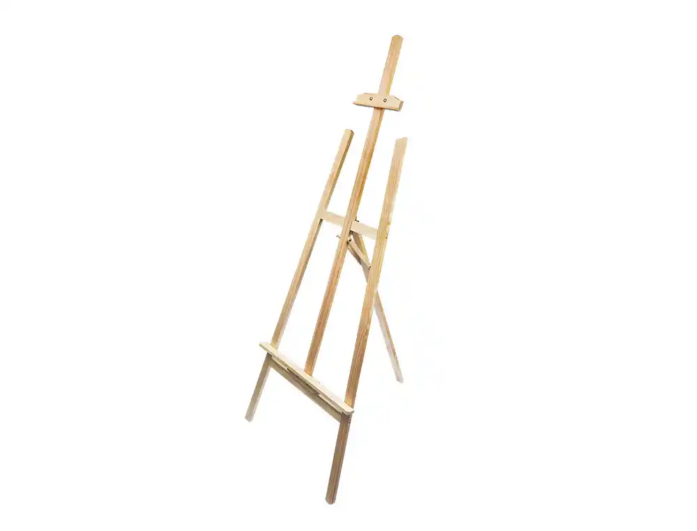[173115] Caballete de pie pintor liderpapel madera de pino barnizado 58,5x175x75 cm certificado fsc