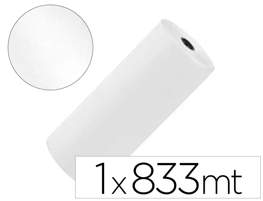 [172678] Papel kraft liderpapel blanco bobina 1 m x 833 m especial para embalaje peso 50 kg