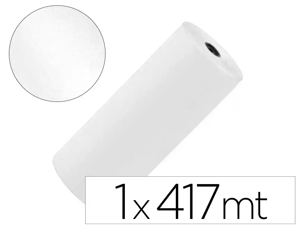 [172676] Papel kraft liderpapel blanco bobina 1 m x 417 m especial para embalaje peso 25 kg