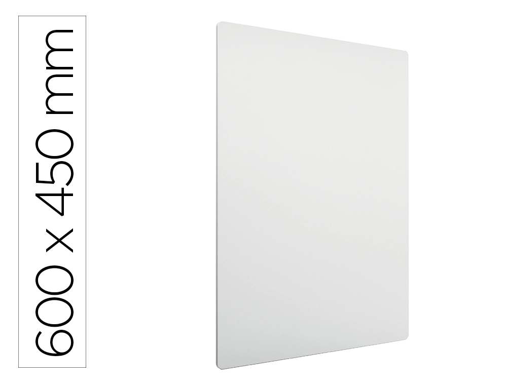 [171993] Pizarra blanca nobo modular sin marco acero magnetica 600x450 mm