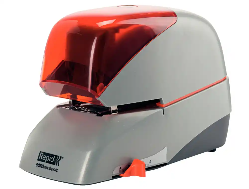 [171982] Grapadora rapid 5080e electrica blanco/negro capacidad 80 hojas usa grapas casete 5080