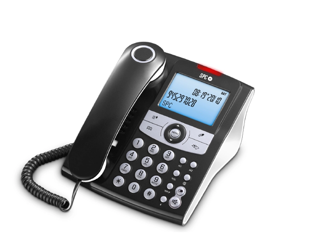 [171707] Telefono spc sobremesa/mural elegance pantalla 2,9\" retroiluminada con rellamada 8 niveles volumen opcion mute