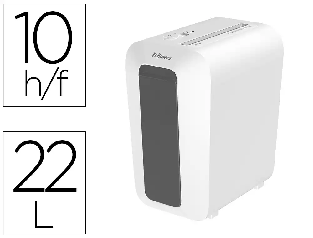 [171673] Destructora de documentos fellowes lx65 capacidad 10h seguridad p4 destruye grapas clips y tarjetas