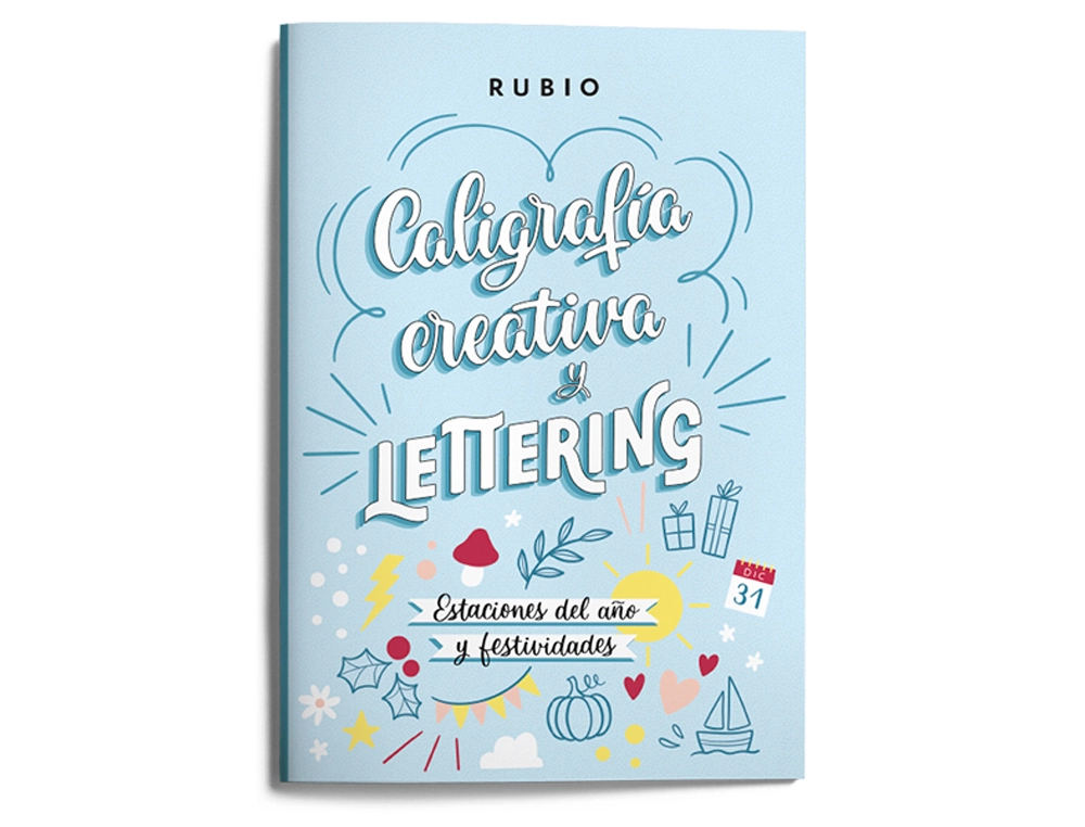 [171046] Cuaderno rubio lettering caligrafia creativa estaciones del año y festividades