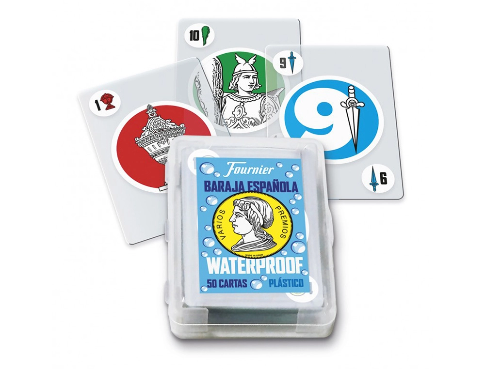 [170914] Baraja de cartas fournier waterproof plastico 50 cartas