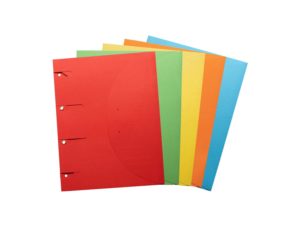 [170891] Carpeta para archivador djois smartfolder din a4 tres solapas y cierre velcro carton 225 gr pack de 10 unidades