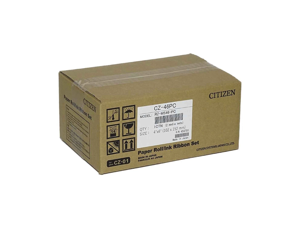 [170723] Kit consumible citizen para impresora cz-01 incluye cinta de tinta y papel fotografico para 300 impresiones