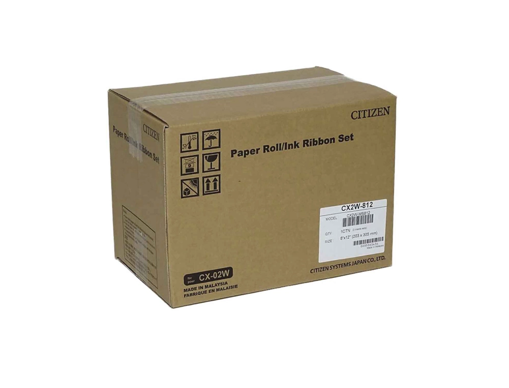 [170722] Papel sublimacion citizen 20x25 cm / 20x30 cm 220 impresiones por rollo para impresora cx-02w