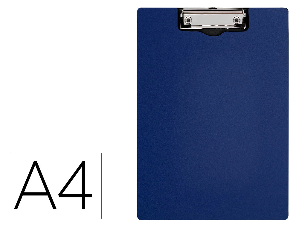 [170710] Carpeta q-connect miniclip superior din a4 plastico 50% reciclado azul grosor 2,1 mm
