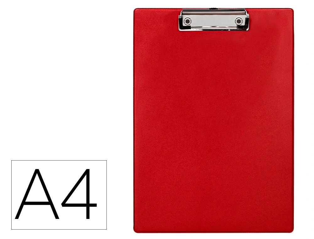 [170707] Portanotas q-connect plastico 50% reciclado din a4 rojo grosor 2,1 mm