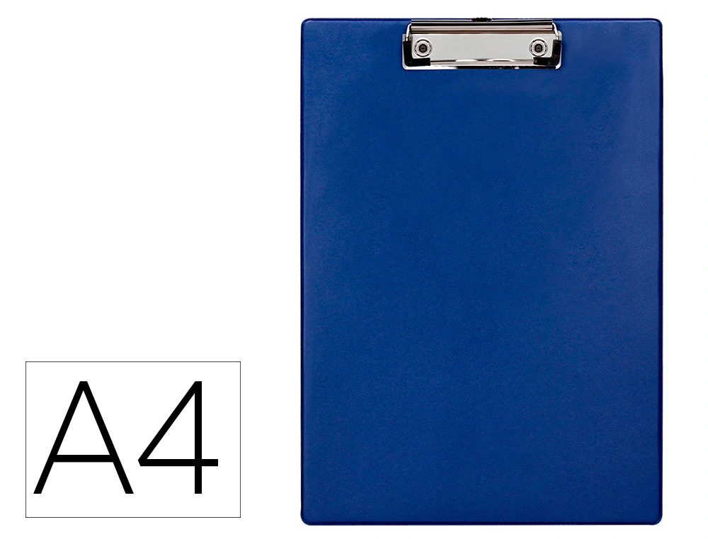 [170706] Portanotas q-connect plastico 50% reciclado din a4 azul grosor 2,1 mm