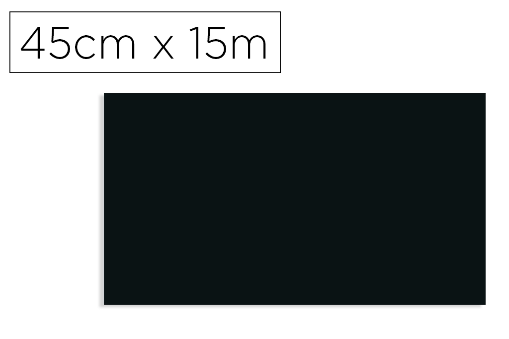 [170325] Rollo adhesivo d-c-fix negro mate ancho 45 cm largo 15 m