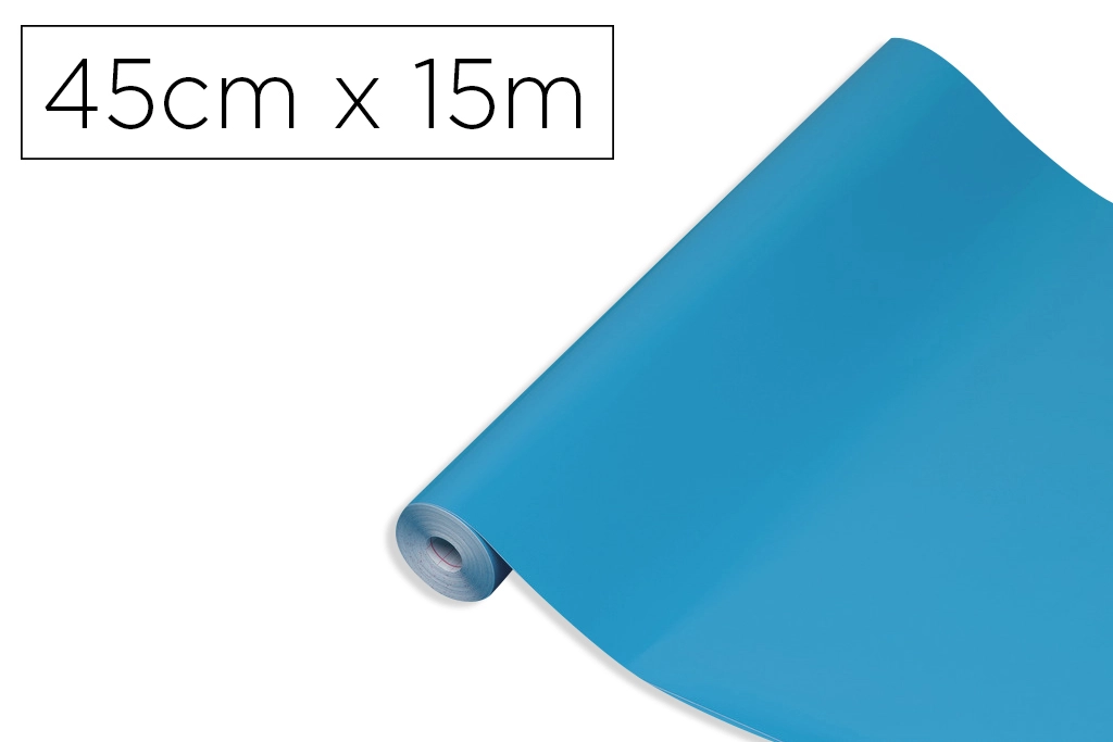 [170311] Rollo adhesivo d-c-fix cian ancho 45 cm largo 15 m
