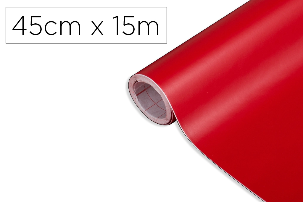 [170309] Rollo adhesivo d-c-fix rojo señales mate ancho 45 cm largo 15 m