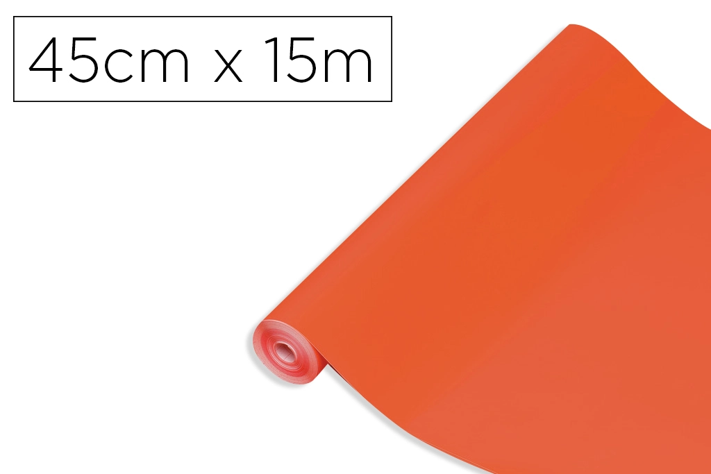 [170306] Rollo adhesivo d-c-fix naranja ancho 45 cm largo 15 m