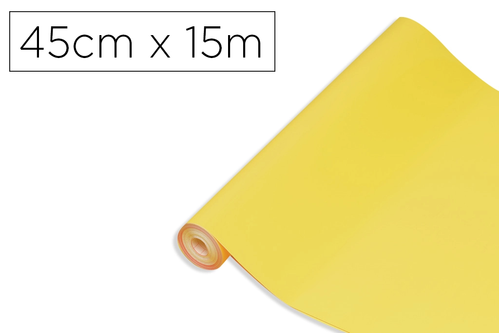 [170305] Rollo adhesivo d-c-fix amarillo lima ancho 45 cm largo 15 m