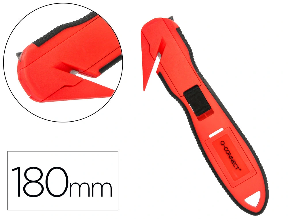 [169925] Cuter q-connect plastico ancho de seguridad para evitar cortes cuchilla 18 mm xd-g03 blister 1 unidad