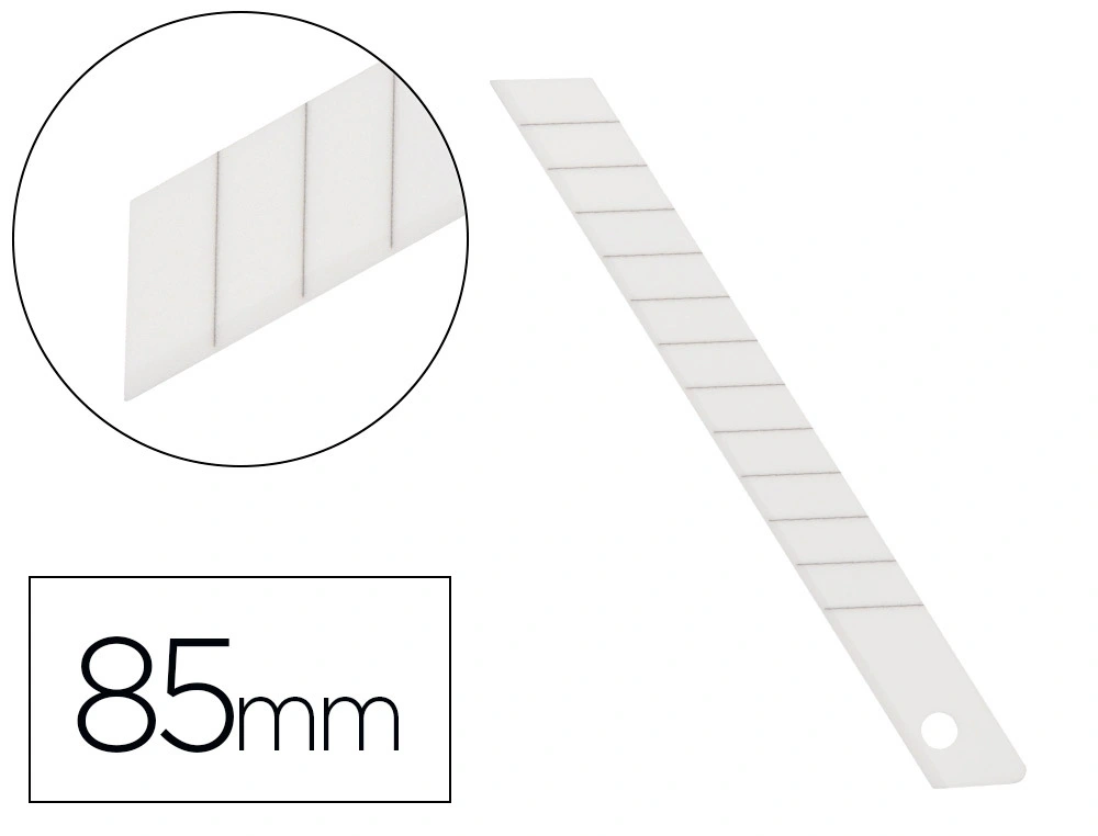 [169924] Repuesto cuter q-connect metalico estrecho para modelo kf14388 cuchilla ceramica 9 mm blister 6 unidades
