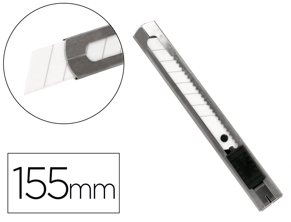 [169921] Cuter q-connect metalico ancho cuchilla ceramica 18 mm xd c78 con clip blister 1 unidad