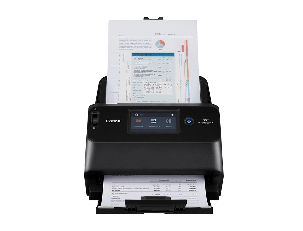 [169902] Escaner canon imageformula dr-s150 din a4 velocidad 45 ppm 600x600 dpi wifi