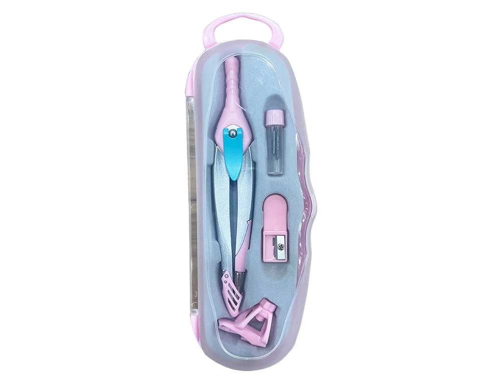[169724] Compas liderpapel lock device con adaptador universal y tubo de minas color rosa claro