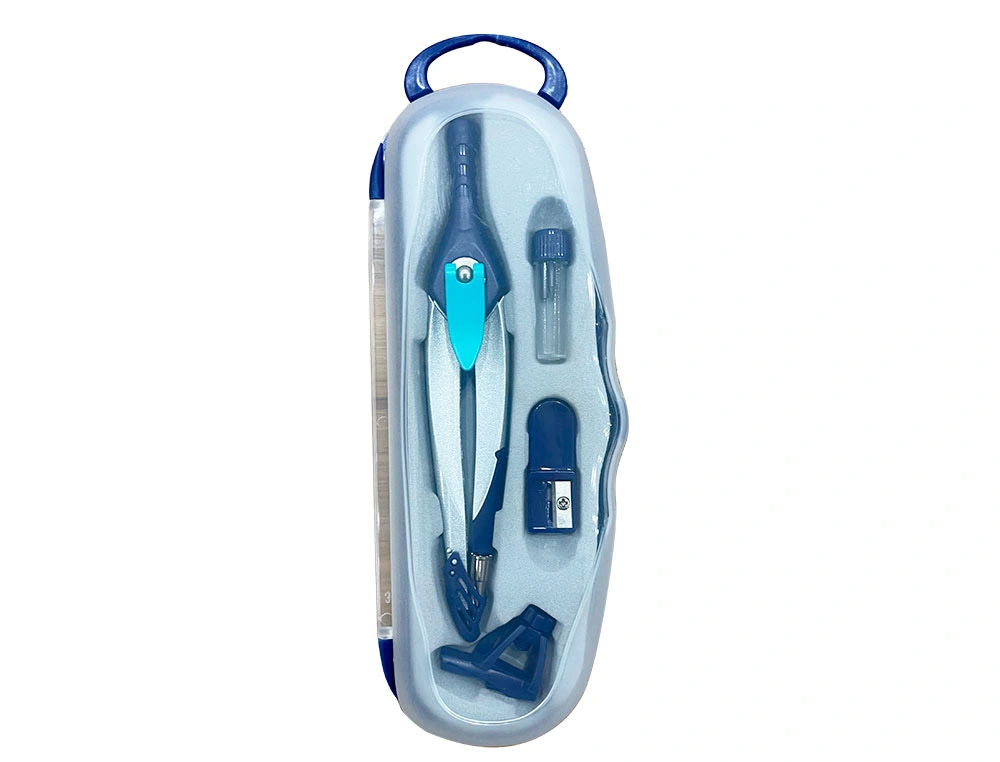 [169722] Compas liderpapel lock device con adaptador universal y tubo de minas color azul oscuro