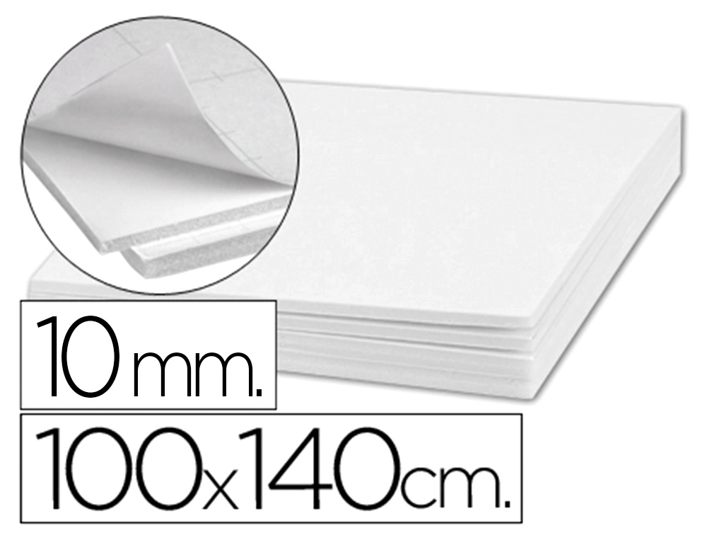 [169698] Carton pluma liderpapel blanco doble cara 100x140cm espesor 10 mm