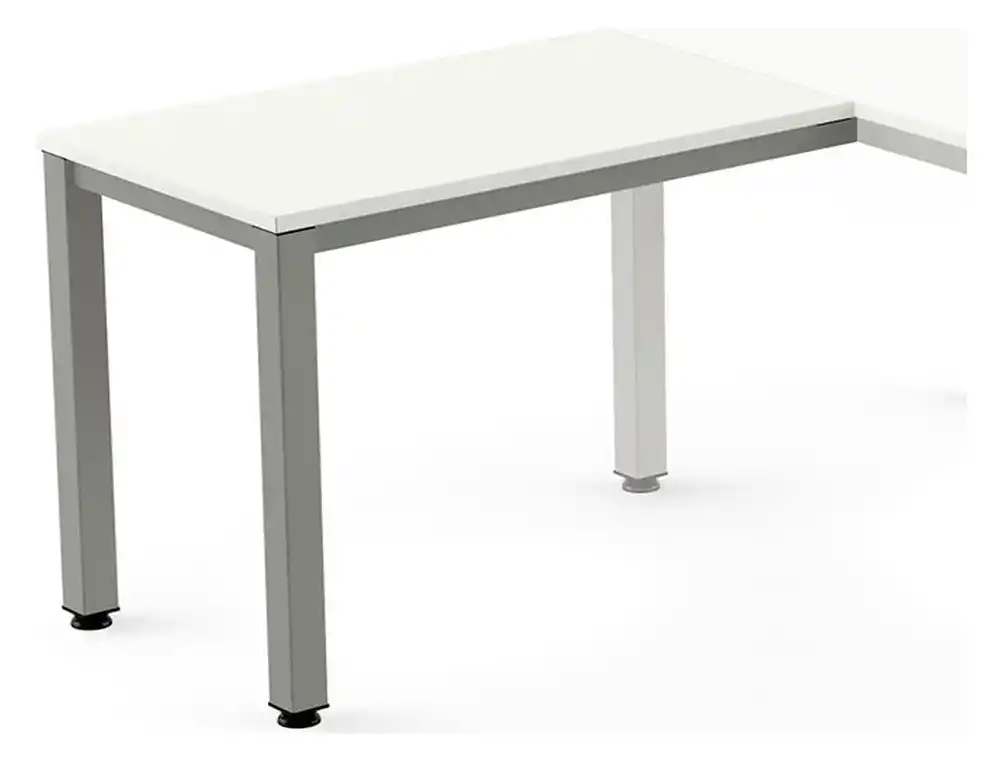 Ala para mesa rocada serie executive 60x100 cm derecha o izquierda acabado ad04 gris/blanco