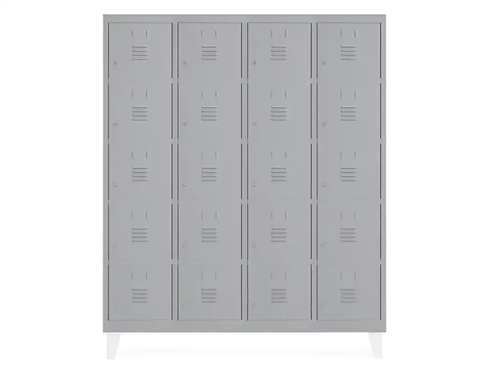 [169564] Taquilla metalica rocada 300 4 modulos x 5 puertas gris 1210x500x1800 mm