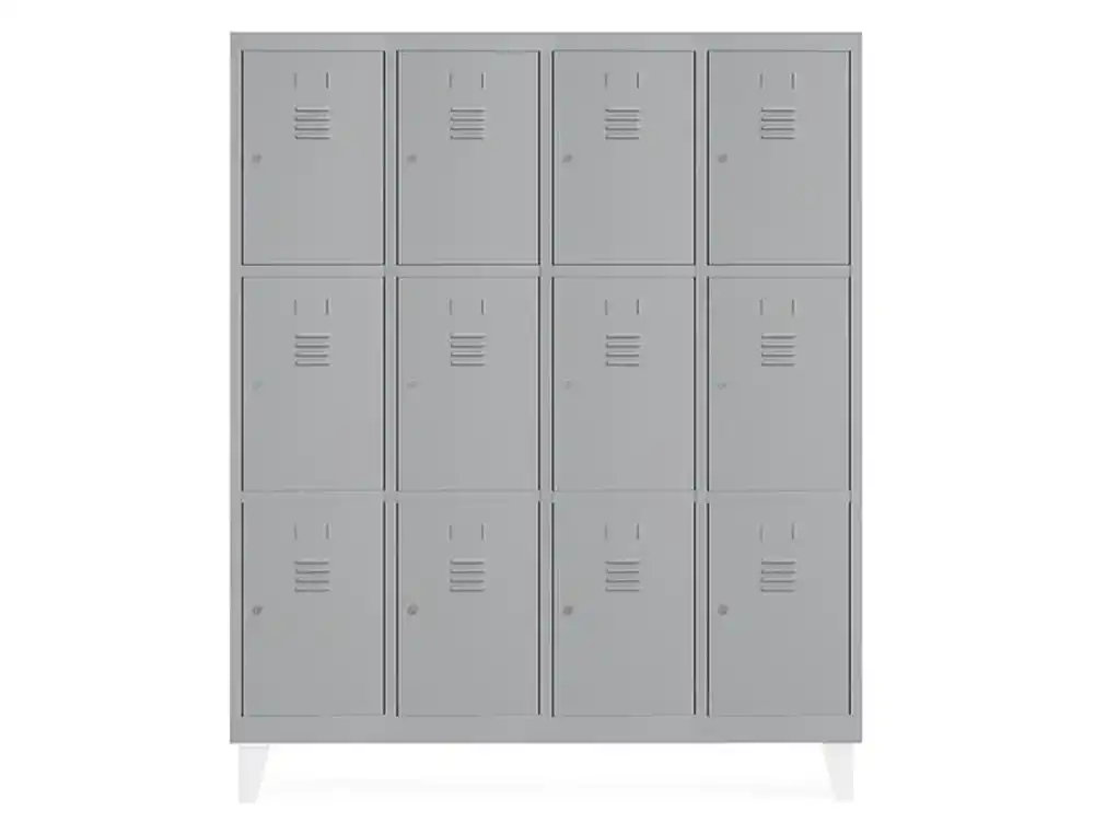 [169562] Taquilla metalica rocada 300 4 modulos x 3 puertas gris 1210x500x1800 mm
