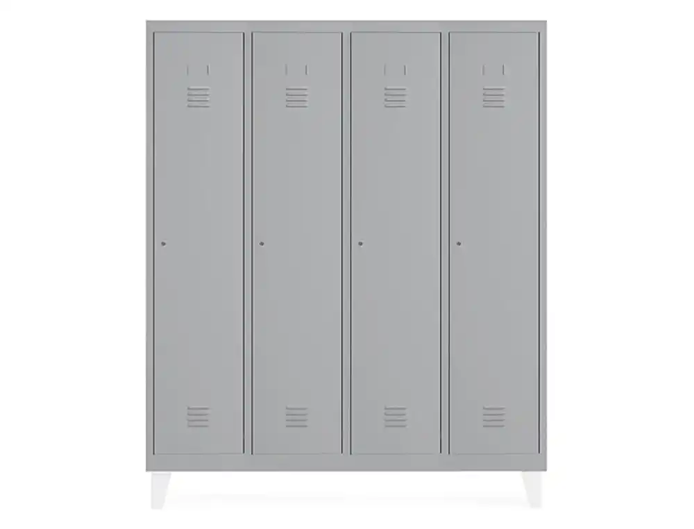 [169560] Taquilla metalica rocada 300 4 modulos x 1 puerta gris 1210x500x1800 mm