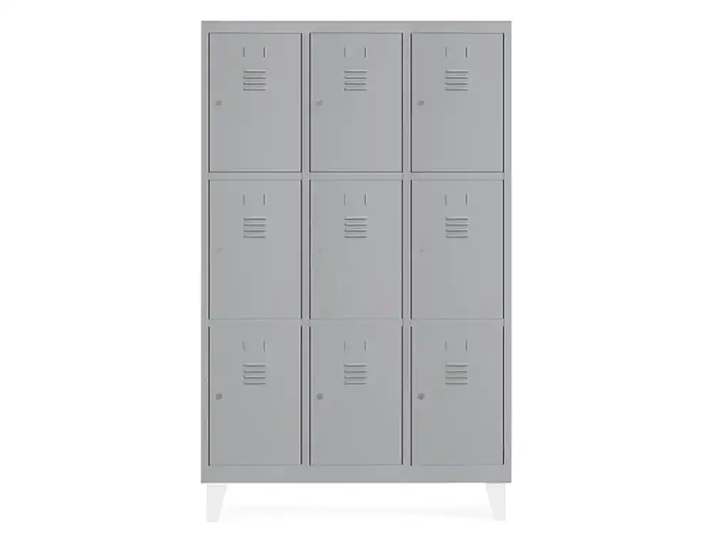 [169557] Taquilla metalica rocada 300 3 modulos x 3 puertas gris 910x500x1800 mm