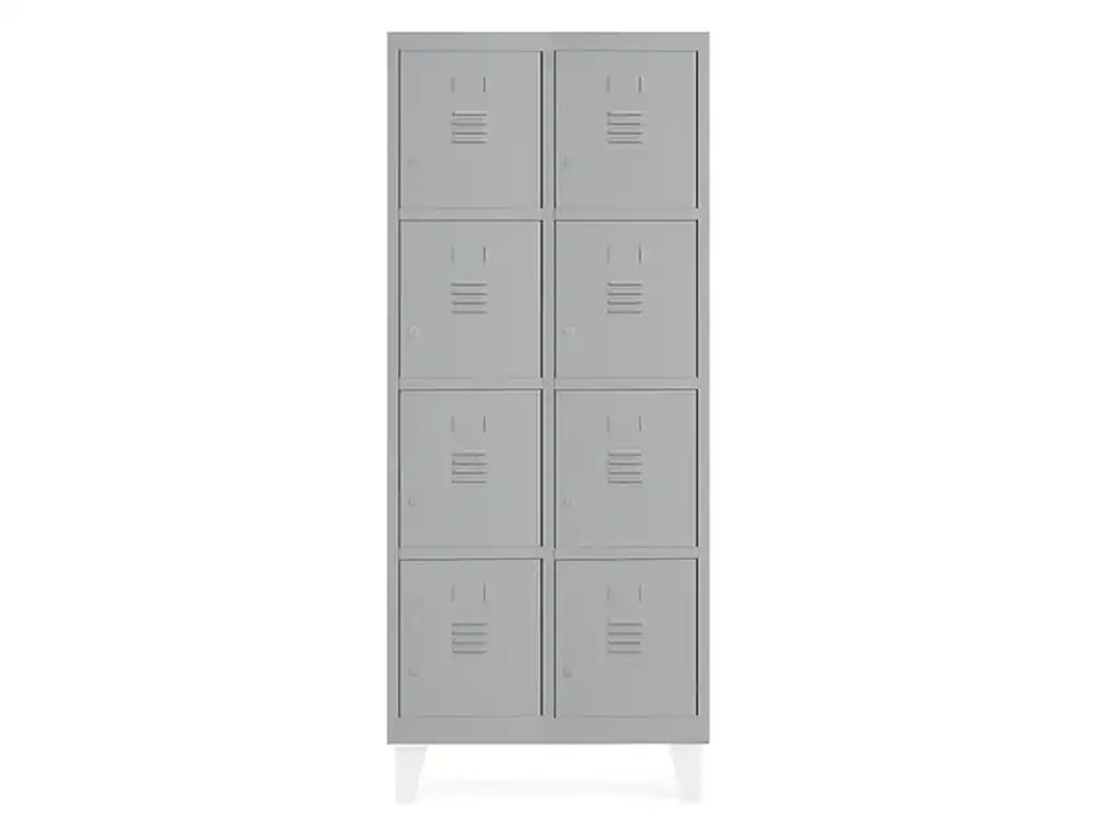 [169553] Taquilla metalica rocada 300 2 modulos x 4 puertas gris 620x500x1800 mm