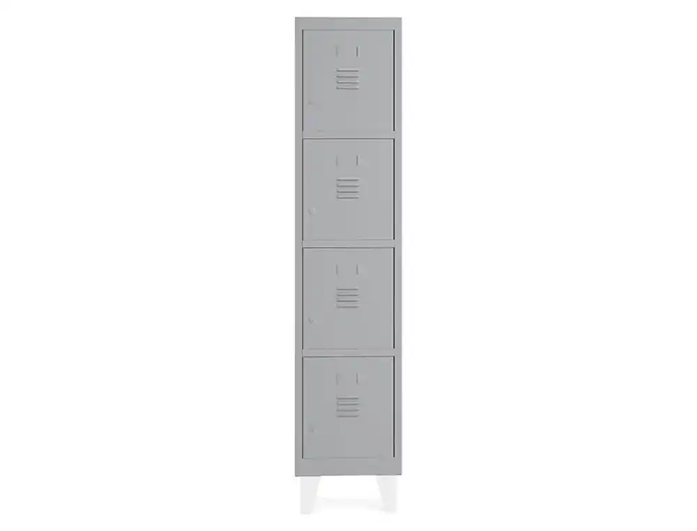 [169548] Taquilla metalica rocada 300 1 modulo 4 puertas gris 330x500x1800 mm