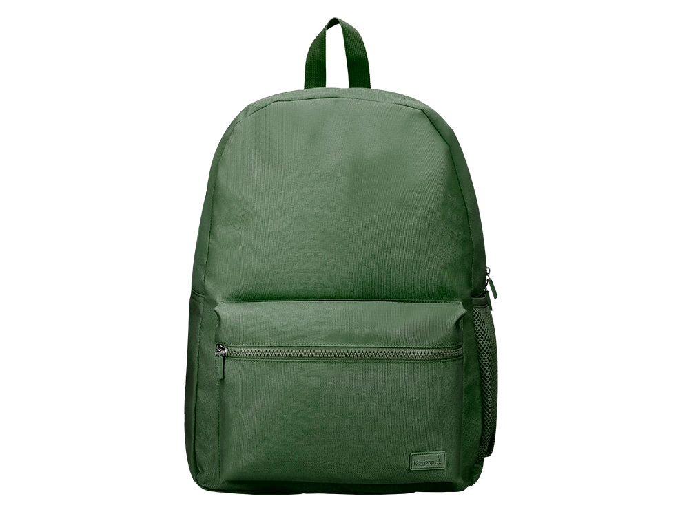 Mochila liderpapel core con compartimento lateral elastico verde militar 15 l 400x125x300 mm