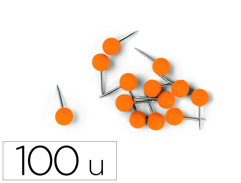 [169309] Aguja señalizadora nobo 6 x 13 mm naranja caja de 100 unidades