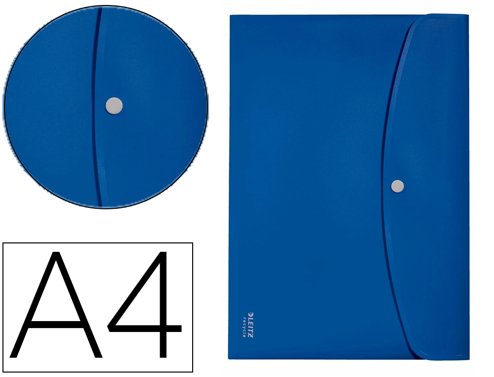 [169286] Carpeta leitz recycle portadocumentos broche din a4 polipropileno azul